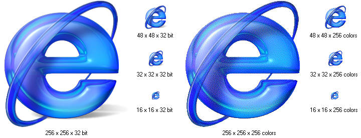 supports 32-bit icons,