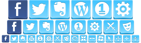 Free Blue Button Icons