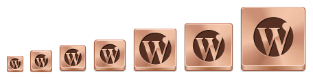 Free Bronze Button Icons - example