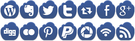 Free Dark Blue Cloud Icons