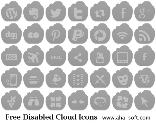 Free Disabled Cloud Icons