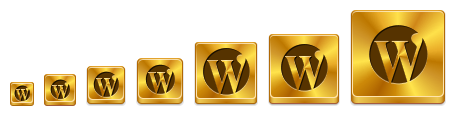 Free Gold Button Icons - example