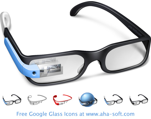 Free Google Glass Icon Set set is a great icon pack for hitech enthusiasts!