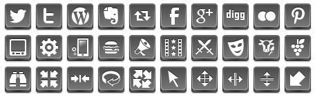 Free Grey Button Icons