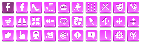 Free Pink Button Icons