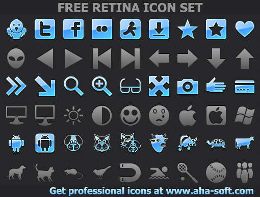 Windows 8 Free Retina Icon Set full