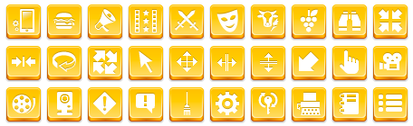 Free Yellow Button Icons