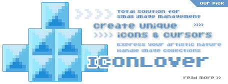 Our pick is IconLover. This icon editor will create unique icons and cursors and handle image collections