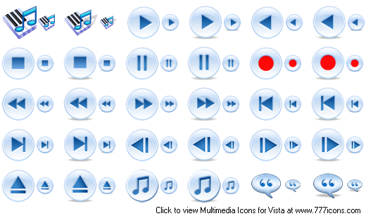 Multimedia Icons for Windows 7