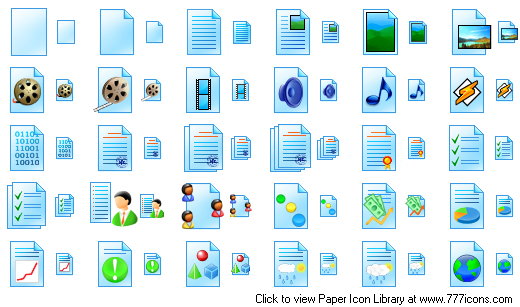 Paper Icon Library