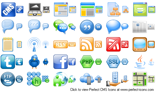Perfect CMS Icons
