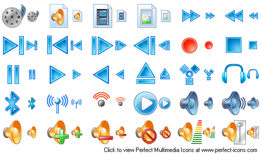 Perfect Multimedia Icons