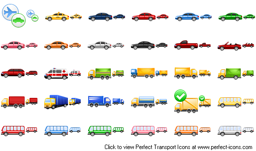 Perfect Transport Icons