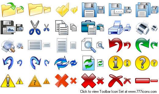 Toolbar Icon Set