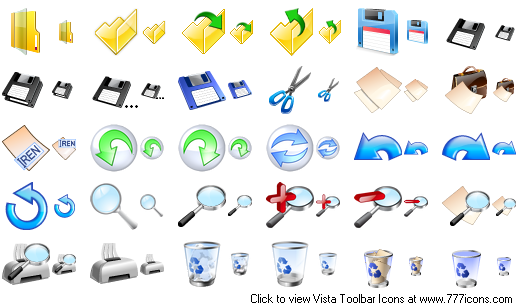 Vista Toolbar Icons