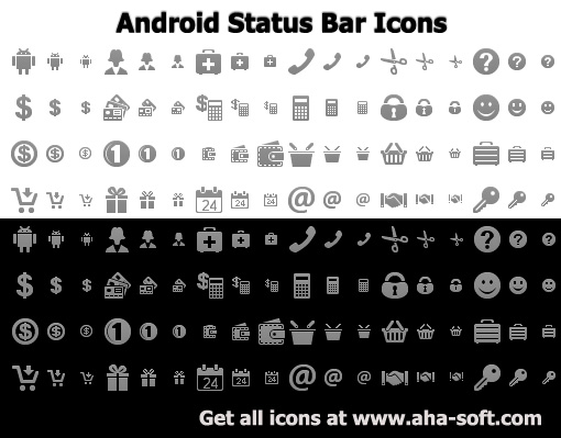 Android Status Bar Icons screenshot