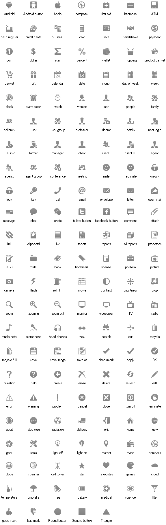 Android Status Bar Icons