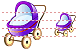 Baby carriage icon Baby carriage icons