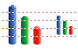 Bar graph icons