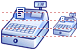 Cash register icon Cash register icons
