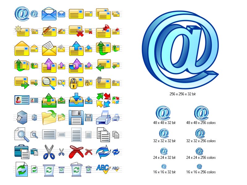 Screenshot of E-mail Icon Set 2006.4