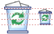 Full trash can icons