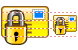 Secured message icons