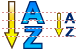 Sortierung A-Z Icon