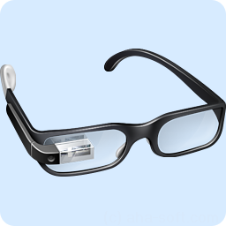 Black Google Glasses icon