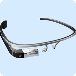 Charcoal Google Glass icon