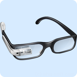 Silver Google Glasses icon