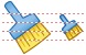 Wide brush icons