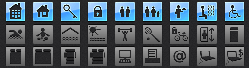 Hotel Tab Bar Icons for iOS