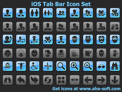 iOS Tab Bar Icon Set screenshot