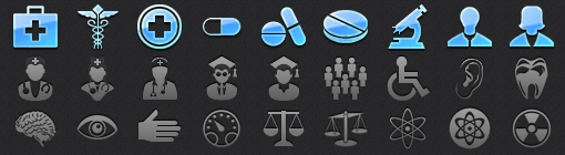 Medical Tab Bar Icons for iOS