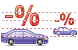 Automobile loan interest payment icon