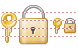Key and lock icon