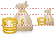 Icono de saco de dinero