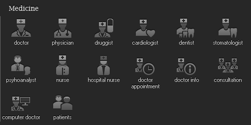 medicine icons