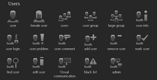 user icons