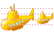 Gelbes Unterseeboot Icon