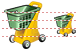 Hand cart icons